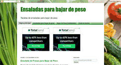 Desktop Screenshot of ensaladasparabajardepeso.com
